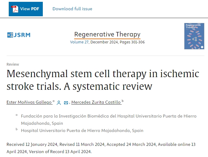 间充质干细胞治疗缺血性中风的临床试验：系统回顾